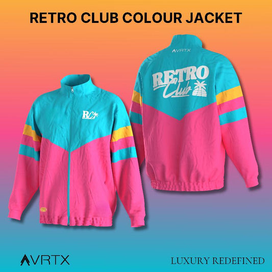 Retro Club Pink & Blue Jacket